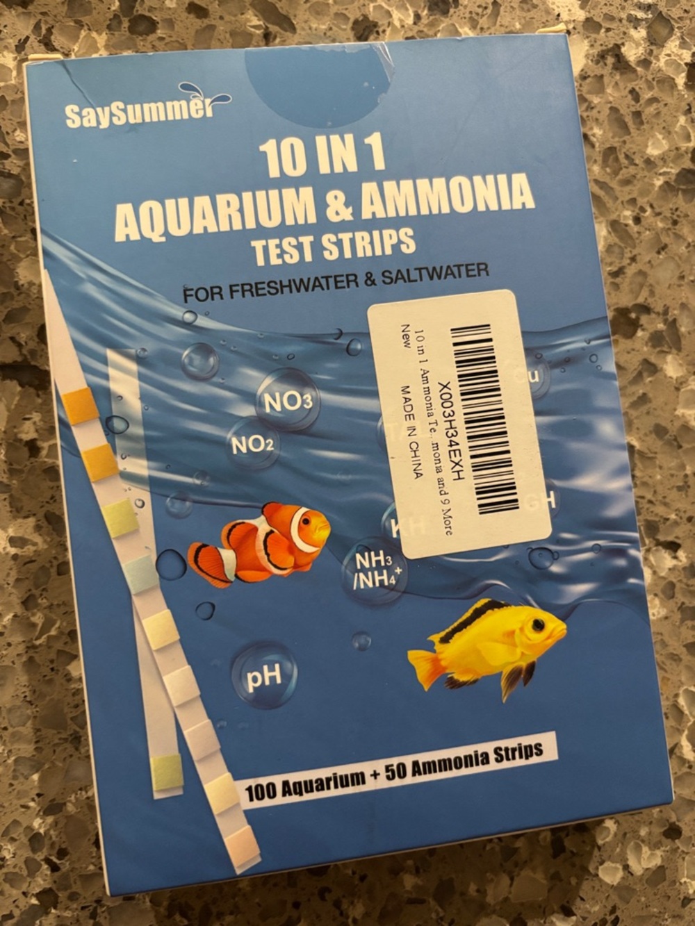 10-in-1 Aquarium & Ammonia Test Strips